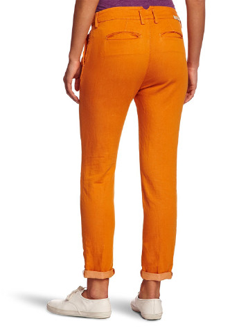 Оранжевые кэжуал летние прямые брюки Haikure