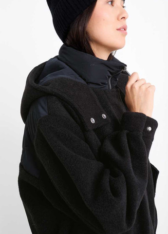 Черное демисезонное Пальто однобортное C&A