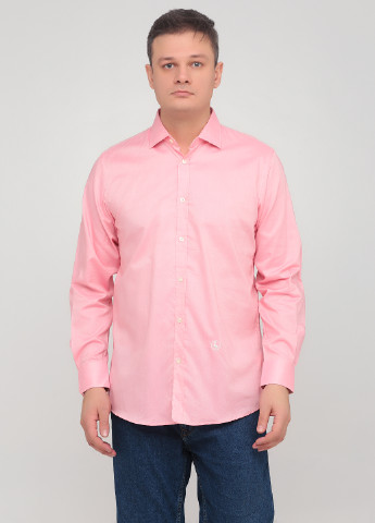 Розовая кэжуал рубашка однотонная El Ganso