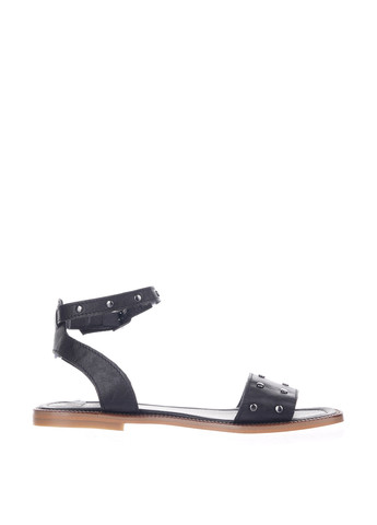 Черные босоножки No Brand с ремешком с заклепками