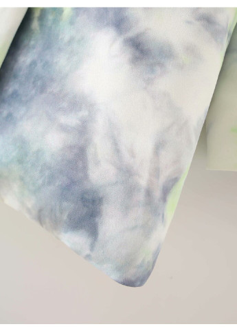 Синий женский блейзер женский с эффектом tie dye brume Berni Fashion с абстрактным узором - всесезон
