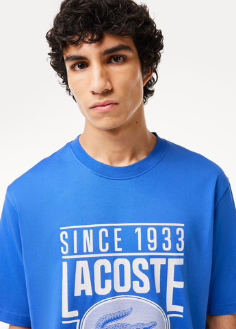 Темно-синяя футболка Lacoste