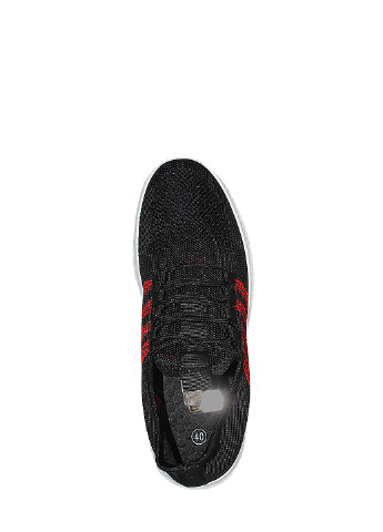 Черные демисезонные кроссовки kp912 black-red NM