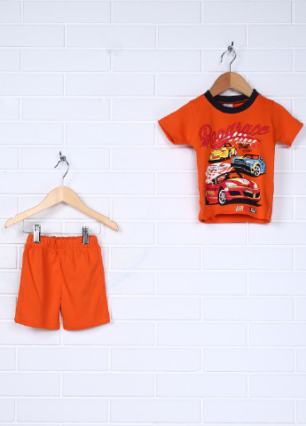 Помаранчевий літній комплект (футболка, шорти) Zvezda Kids