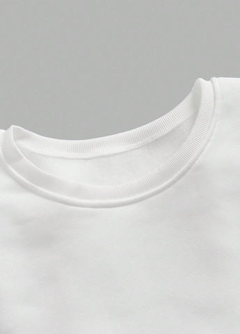 Білий світшот SHEIN напис без декору (345558531)