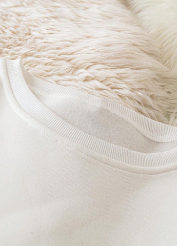 Білий світшот SHEIN напис без декору (345558531)