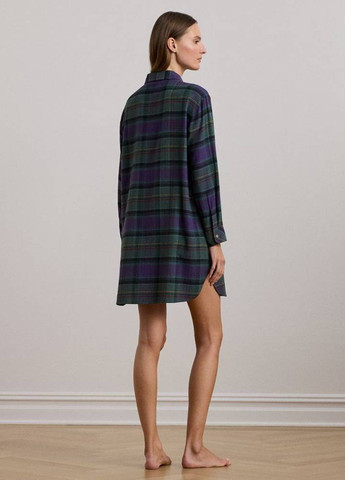 Зелена домашній сукня сукня-сорочка Ralph Lauren в клітинку