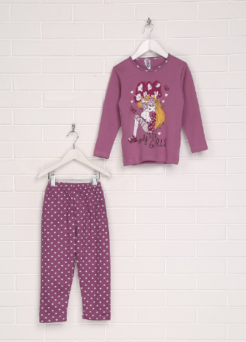 Лиловая всесезон пижама (лонгслив, брюки) лонгслив + брюки Vitmo baby