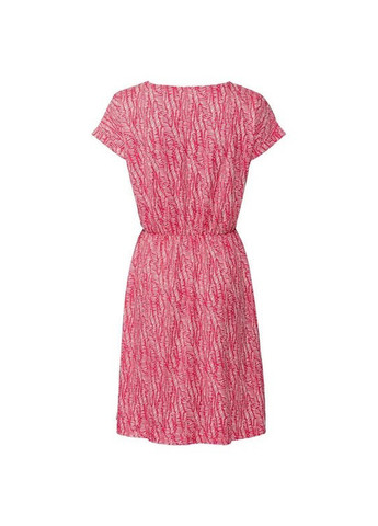 Коралловое кэжуал платье а-силуэт Esmara с абстрактным узором