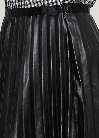 Черная кэжуал однотонная юбка Alcott плиссе