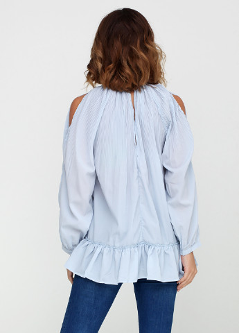 Голубая демисезонная блуза Vertex