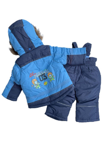 Блакитний зимній комплект (куртка, напівкомбінезон) Donilo