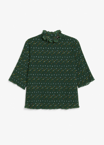 Темно-зелена літня блуза Monki