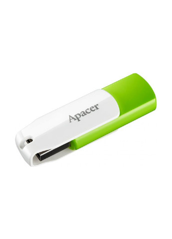 Флеш пам'ять USB 64GB USB 2.0 AH335 Green / White (AP64GAH335G-1) Apacer флеш память usb apacer 64gb usb 2.0 ah335 green/white (ap64gah335g-1) (144462497)
