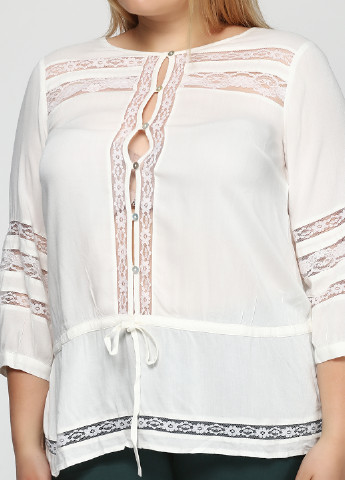 Белая демисезонная блуза Balsamik
