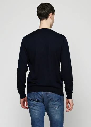 Темно-синий демисезонный пуловер пуловер Pierre Balmain