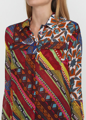 Комбинированная демисезонная блуза Desigual