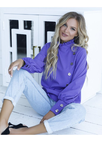 Фиолетовая демисезонная блузы sa-10 s фиолетовый ISSA PLUS