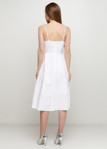 Білий кежуал сукня кльош New Collection однотонна