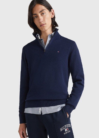 Темно-синій зимовий светр Tommy Hilfiger