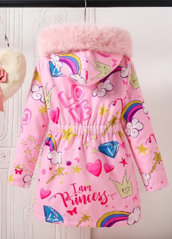 Рожева зимня куртка SHEIN