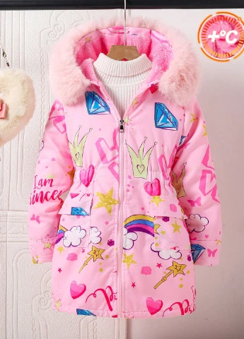 Рожева зимня куртка SHEIN