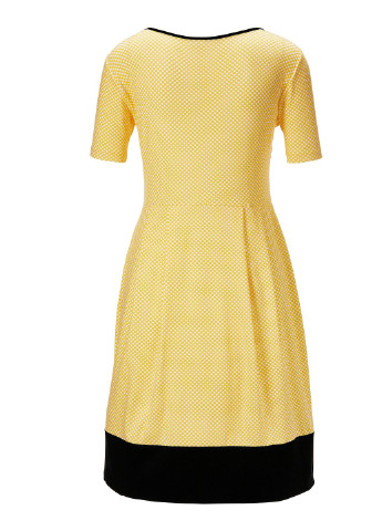 Желтое пляжное платье Madeleine в горошек