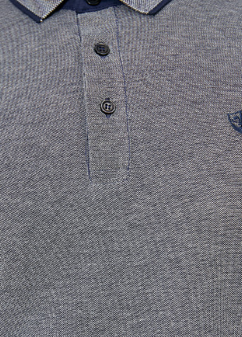 Серо-синяя футболка-поло для мужчин KOTON меланжевая