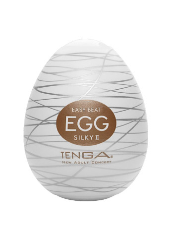 Мастурбатор-яйце Egg Silky II з рельєфом у вигляді павутини Tenga (254738040)