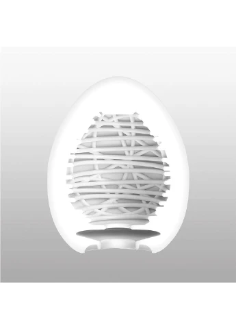 Мастурбатор-яйцо Egg Silky II с рельефом в виде паутины Tenga (254738040)