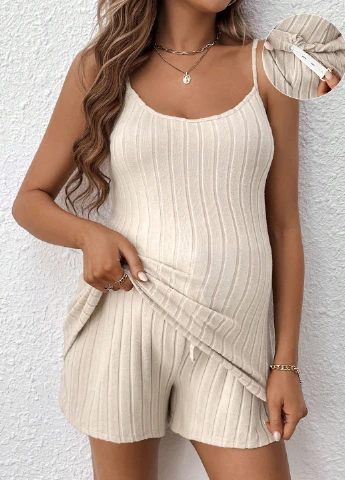 Костюм для вагітних (майка, шорти) SHEIN (316469642)