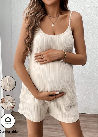 Костюм для вагітних (майка, шорти) SHEIN (316469642)