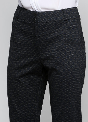 Серо-синие классические демисезонные прямые брюки Ut