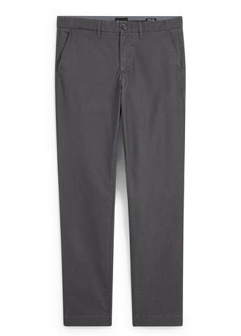 Серые кэжуал демисезонные чиносы брюки C&A