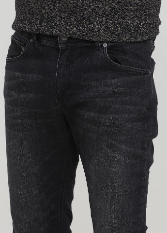 Черные демисезонные прямые джинсы Madoc Jeans