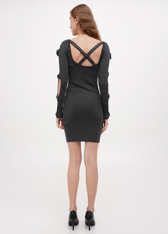 Сіра кежуал сукня силуетна Sassofono Club меланжева