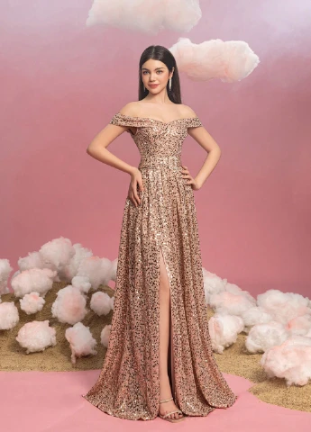 Бежева сукня SHEIN (342068047)