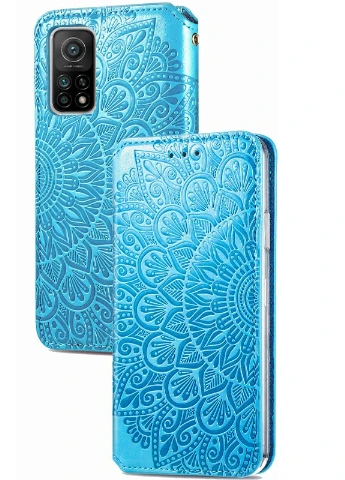 Шкіряний чохол книжка Mandala (PU) для Xiaomi Mi 10T / Mi 10T Pro Синій (is_00000041398_5) Getman (237834596)
