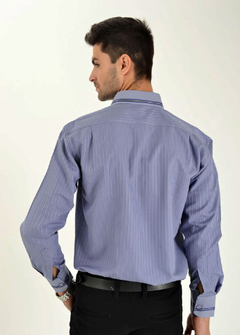 Сиреневая кэжуал рубашка в полоску Ager с длинным рукавом
