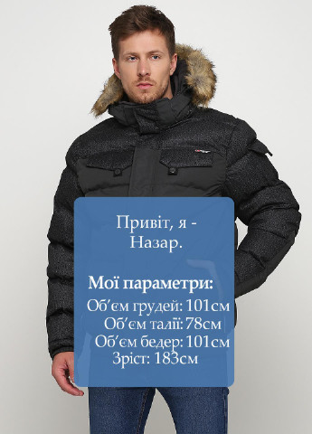 Темно-серая зимняя куртка Geographical Norway