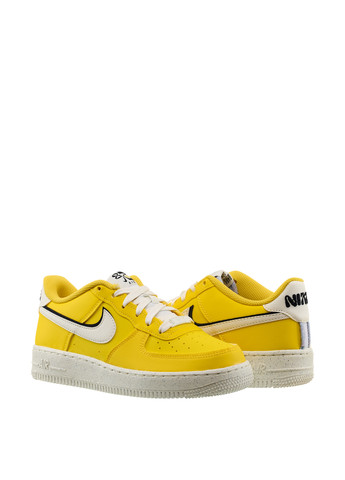 Желтые демисезонные кроссовки dq0359-700_2024 Nike Air Force 1 LV8 Gs