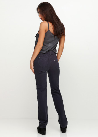 Темно-серые кэжуал демисезонные прямые брюки Lauren Vidal