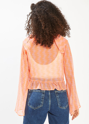 Светло-оранжевая демисезонная блуза Pimkie