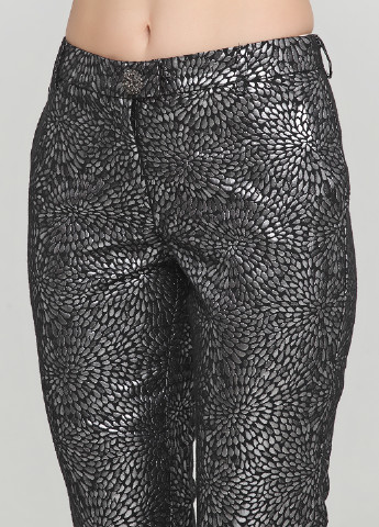 Серебряные кэжуал демисезонные зауженные брюки Traffic People