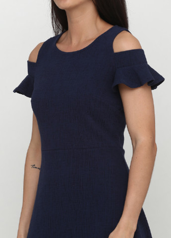 Темно-синее кэжуал платье Yakjin однотонное