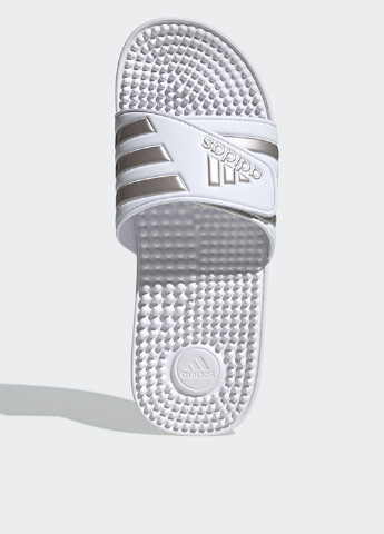 Белые кэжуал шлепанцы adidas
