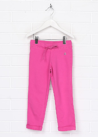 Розовые спортивные демисезонные зауженные брюки United Colors of Benetton