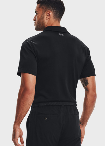 Черная футболка-поло для мужчин Under Armour с логотипом
