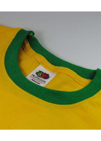 Комбинированная футболка Fruit of the Loom Valueweight ringer