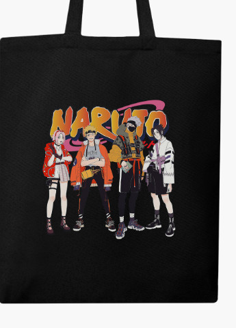 Эко сумка шоппер Наруто (Naruto) (9227-2630-BK) MobiPrint (236265730)